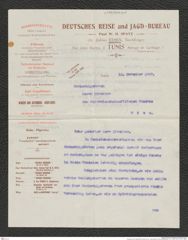 Nachlass Franz Steindachner, Brief von Ch. Julius Eisen an Franz Steindachner (13.11.1907), Inv.Nr. 124.01, Seite 1